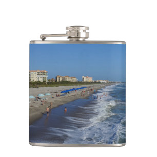Cocoa Beach Coastline Hip Flask