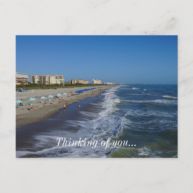 Cocoa Beach Coastline Postcard (Front)