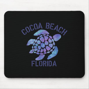 Cocoa Beach, Florida Beach Design _ Tribal Turtle  Mouse Pad