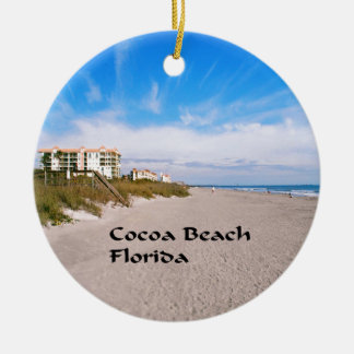 cocoa Beach Florida Ceramic Tree Decoration