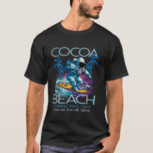 Cocoa Beach Florida Gateway To Space Surfing Astro T-Shirt