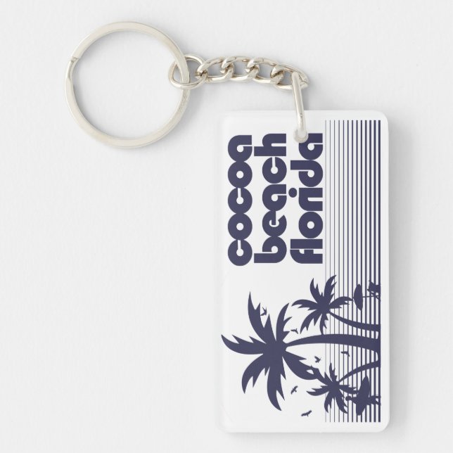 Cocoa Beach Florida Key Ring (Front)