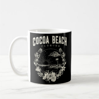 Cocoa Beach Florida Palm Trees Beach Coffee Mug