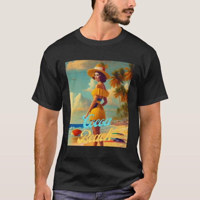 Cocoa Beach Florida Parasdise Beautiful T-Shirt (Front)