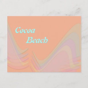 Cocoa Beach Florida Pastel Wings Postcard