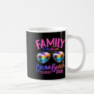 Cocoa Beach Florida Vacation 2026 Matching Family Coffee Mug