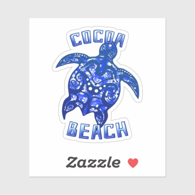 Cocoa Beach Florida Vacation Tribal Turtle (Sheet)