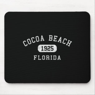 Cocoa Beach Florida Varsity Arched Text Mens Women Mouse Pad
