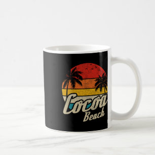Cocoa Beach Florida Vintage Sunset Retro Vacation Coffee Mug