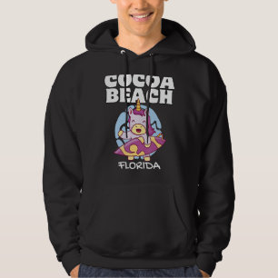 COCOA BEACH FLORIDA Vintage Surf Retro Unicorn Sur Hoodie