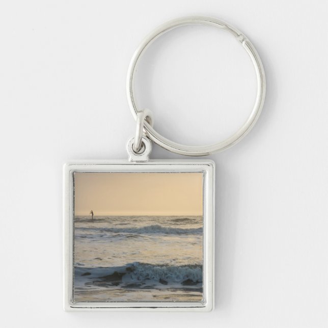 Cocoa Beach Paddleboarding Key Ring (Front)