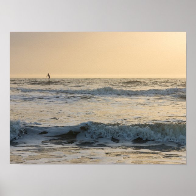 Cocoa Beach Paddleboarding Poster (Front)