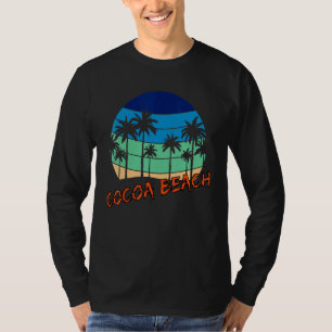 Cocoa Beach Retro Vintage Sunset Beach Design T-Shirt