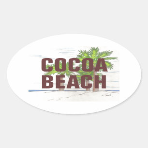 COCOA BEACH stickers (4)