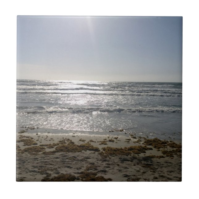 Cocoa Beach Sunrise Ceramic Tile (Front)