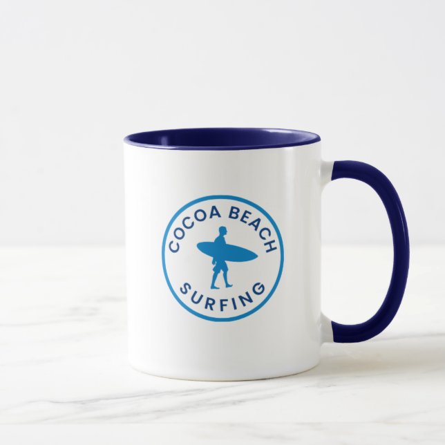 Cocoa Beach Surfing Coffee Mug (Right)