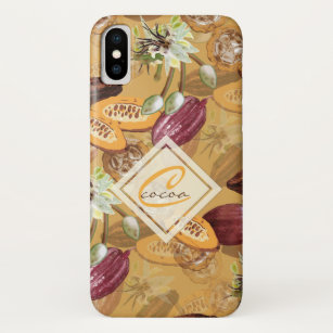 Cocoa Beans, Chocolate Flowers, Nature's Gifts iPhone X Case