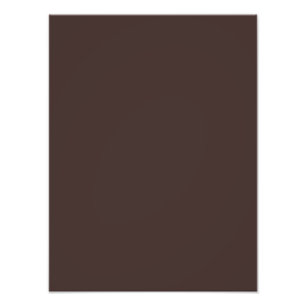 Cocoa Brown Solid Trend Colour Background Photo Print