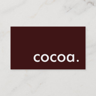 cocoa. business card