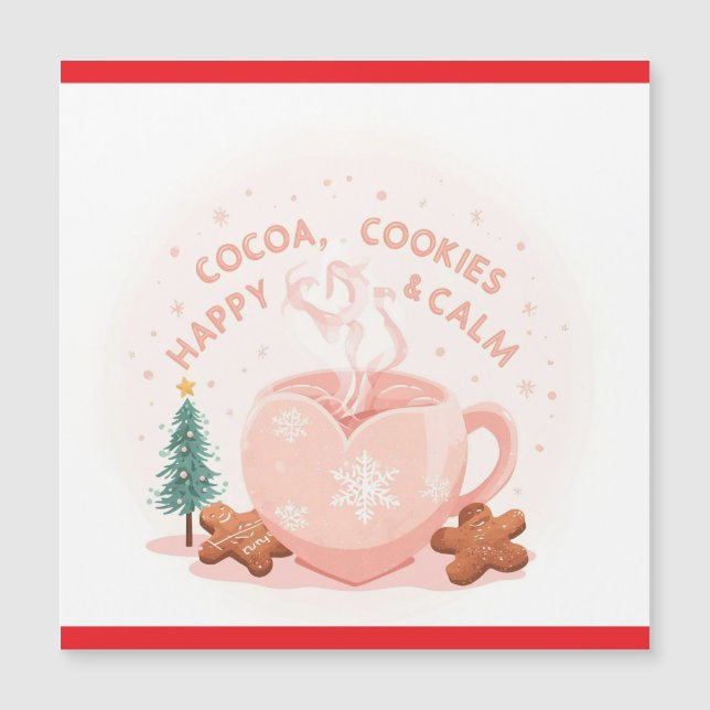 Cocoa, Cookies & Calm – Pastel Christmas CoT-Shirt (Front)