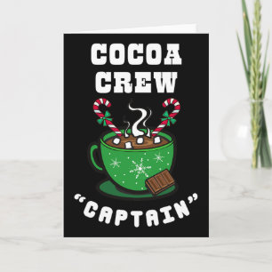 Cocoa Crew Captain Christmas Xmas Squad Picture Ki Card