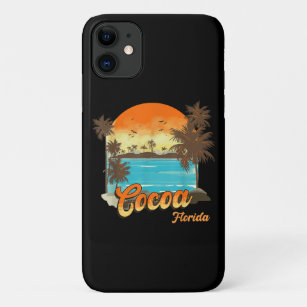 Cocoa Florida Beach Summer Vacation Palm Sunset  Case-Mate iPhone Case