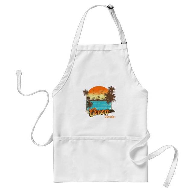 Cocoa Florida Beach Summer Vacation Palm Sunset  Standard Apron (Front)