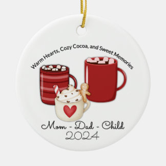 Cocoa for Three Ceramic Ornament