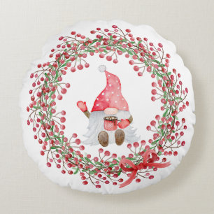 Cocoa Gnome Wreath - Double Sided Pillow