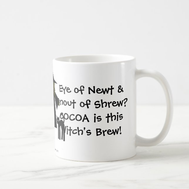 Cocoa is this Witch's Brew! A Cheeky Witch Mug (Right)