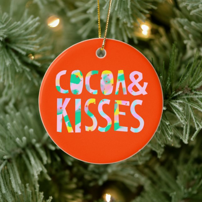 Cocoa & Kisses Ceramic Ornament (Tree)