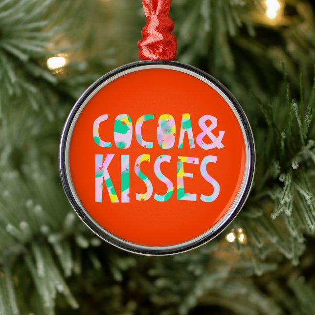 Cocoa & Kisses Metal Ornament (Tree)