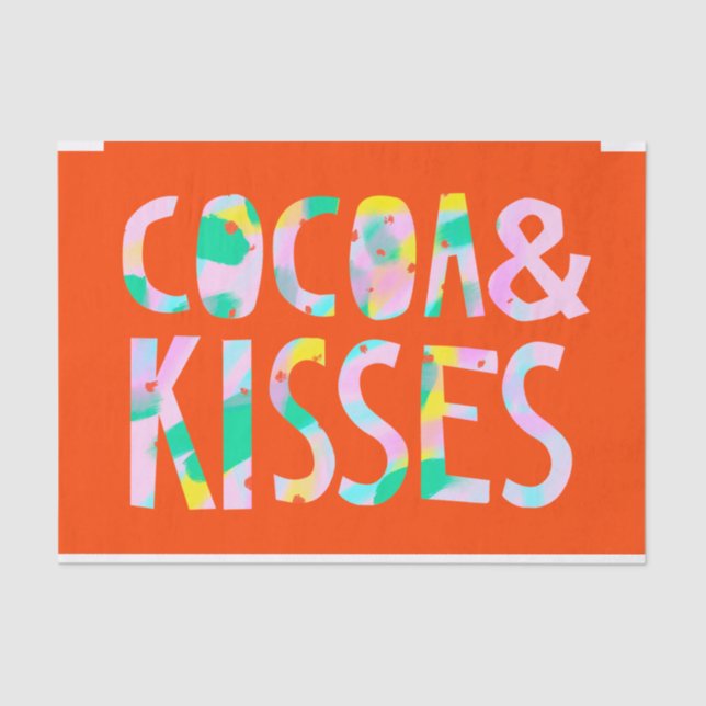 Cocoa & Kisses Tissue Paper (Front)