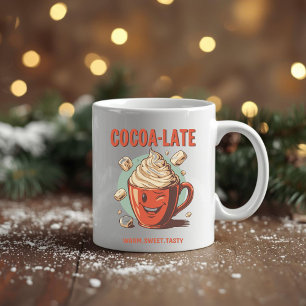 Cocoa-late – Funny Christmas Hot Cocoa Pun  Coffee Mug