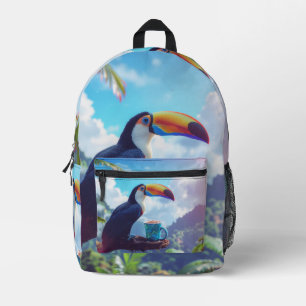 COCOA LOVE - TOUCAN PRINTED BACKPACK