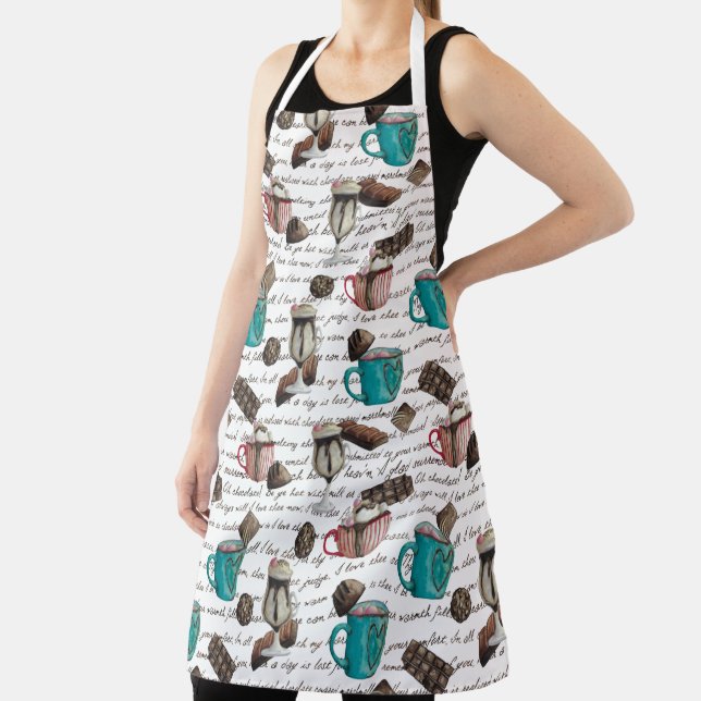 Cocoa marshmallows hot chocolate candy winter  apron (Insitu)