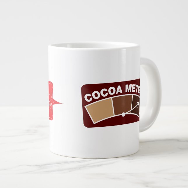 Cocoa Metre Large Coffee Mug (Front Right)