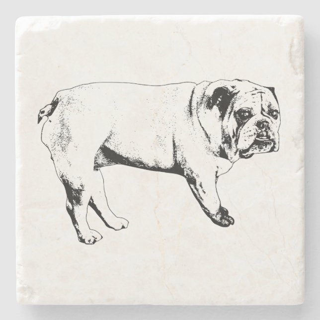 Cocoa Night Bulldog Coasters (Front)