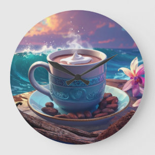 COCOA PARADISE LARGE CLOCK