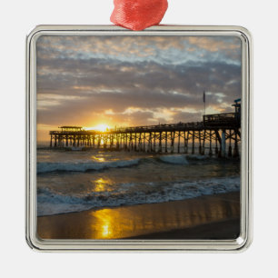 Cocoa Pier 1st Sunrise 2017 Metal Tree Decoration