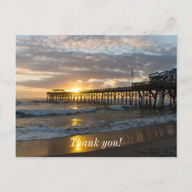 Cocoa Pier 1st Sunrise 2017 Postcard (Front)