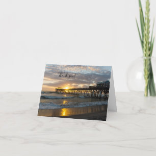 Cocoa Pier 1st Sunrise 2017 Thank You Card