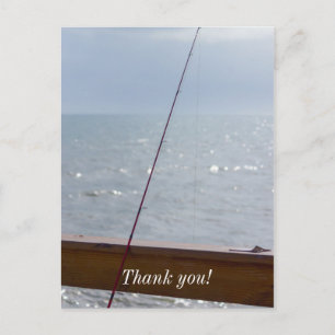 Cocoa Pier Fishing Postcard