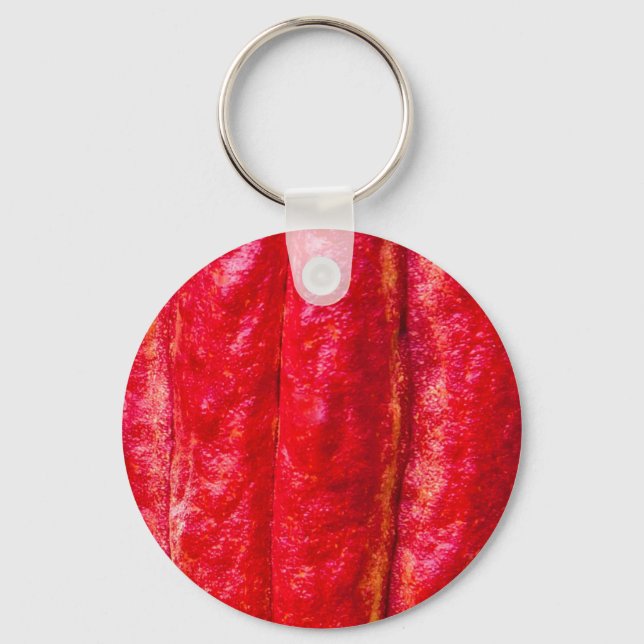 cocoa pod red key ring (Front)