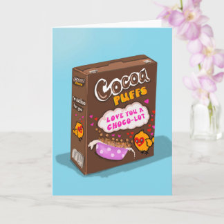 Cocoa Puffs pun Valentine’s Day card