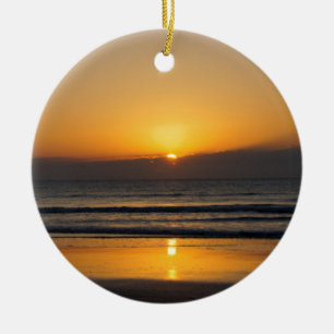 Cocoa Sunrise Ceramic Ornament
