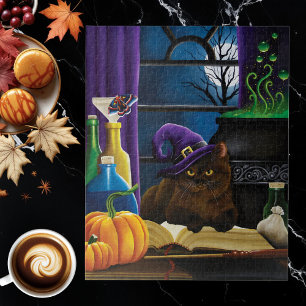 Cocoa the Halloween Cat Jigsaw Puzzle