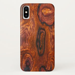 Cocobolo (wood) Finish iPhone X Case