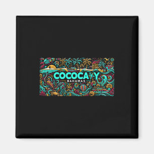 Cococay Beach Bahamas Travel Summer Family Vacatio Magnet