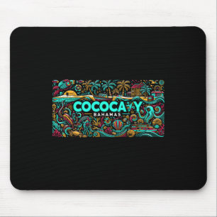 Cococay Beach Bahamas Travel Summer Family Vacatio Mouse Pad